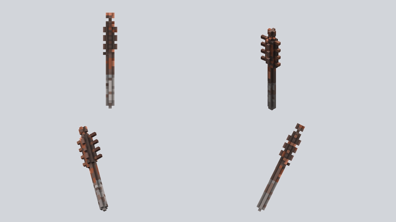 pipe with nails