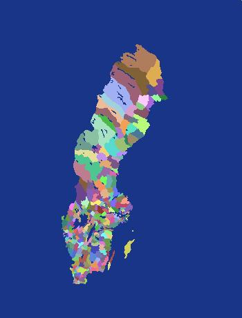 Sweden Municipal Map