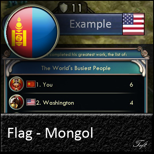 .Mongol - Toft Flags