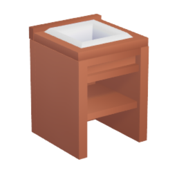 An open front Sink