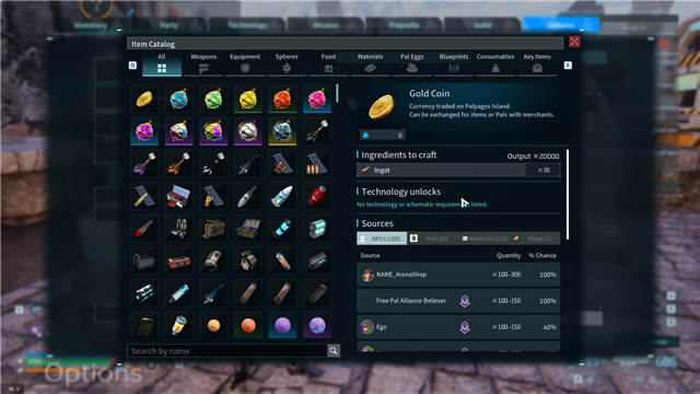 Item Catalog preview
