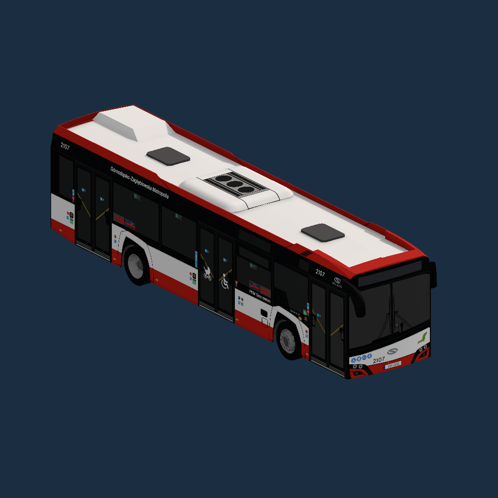 PKM Sosnowiec #2107 - Solaris Urbino 12 IV (czerwone)