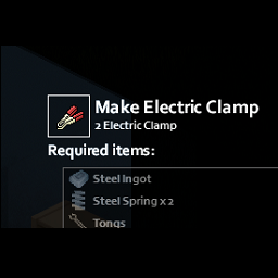 Make Electric Clamp for HC – Project Zomboid Mod