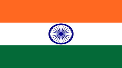 The flag of India