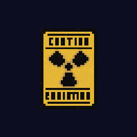 Scifi "Caution Radiation" Sign