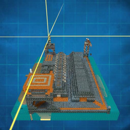 Naval base with submarine