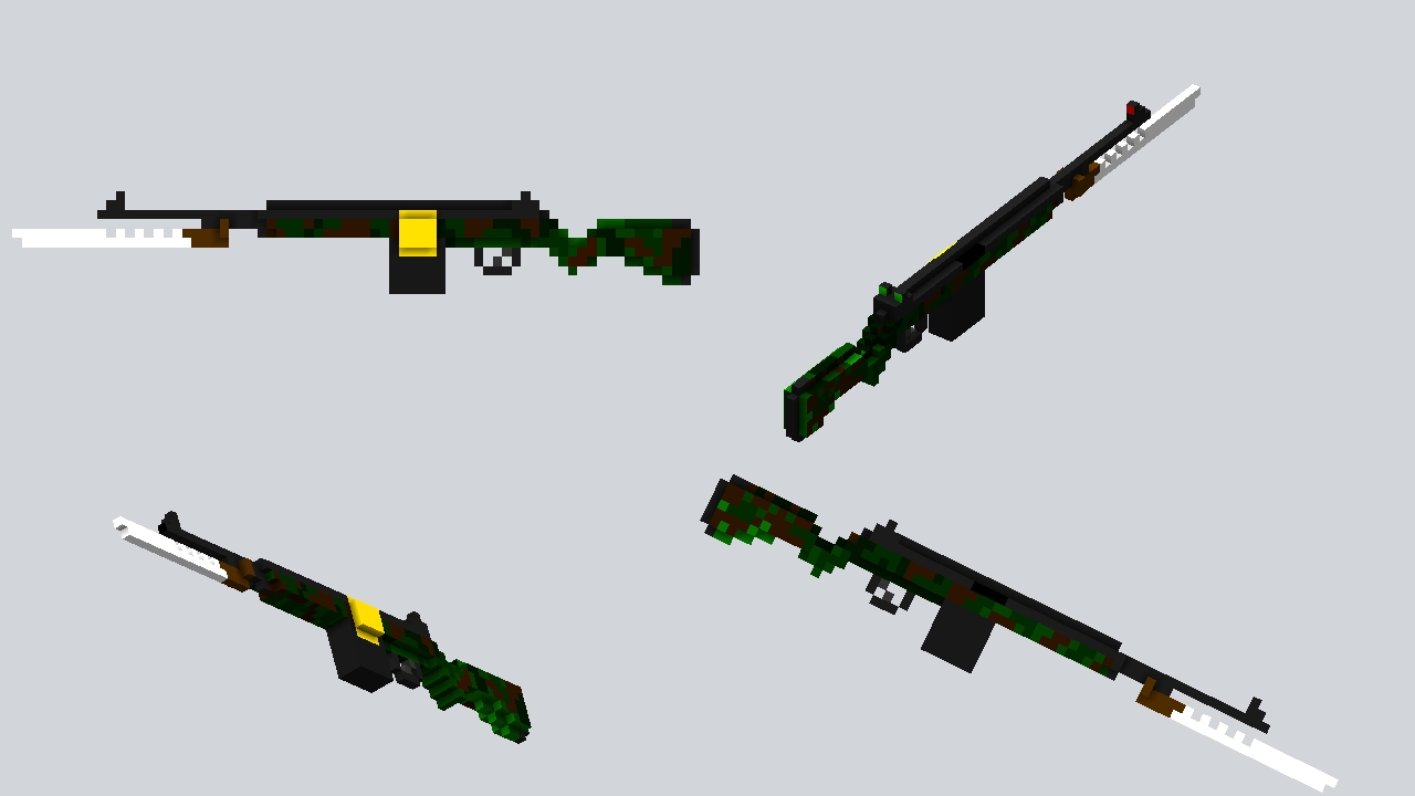Camo Rifle - Bayonet