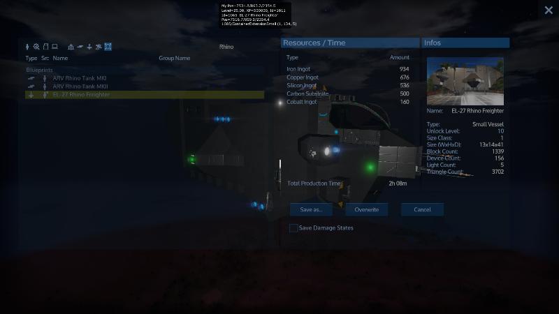 EL-27b Rhino Freighter