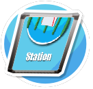 Station raumposter