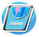 Toiletten raumposter
