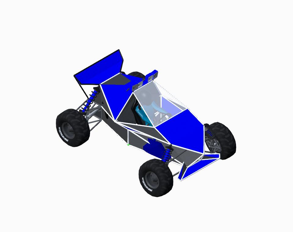 All terrain RWD crosskart