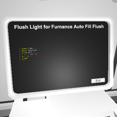 Flush Light for Furnance Auto Fill Flush