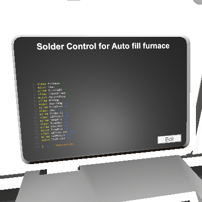 Solder Control for Auto fill furnace