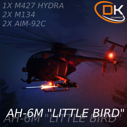 AH-6M "LITTLE BIRD" 1x Hydra 2x M134 2x Stinger preview