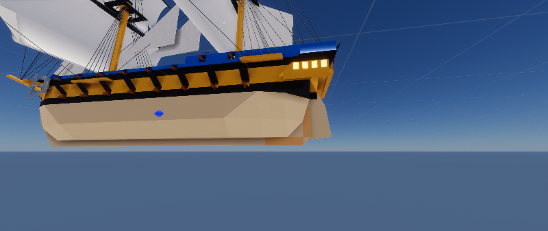 War Brig (Blue) prop hiding