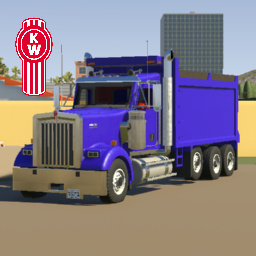 2007 Kenworth W900 Day-Cab Tri-Axle Dump Truck