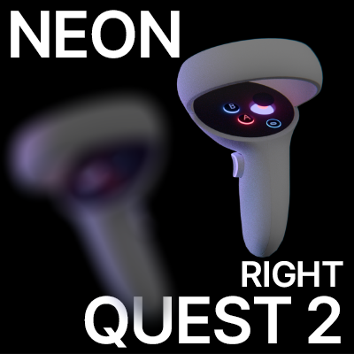 Neon Oculus Quest 2 Controller (Right)