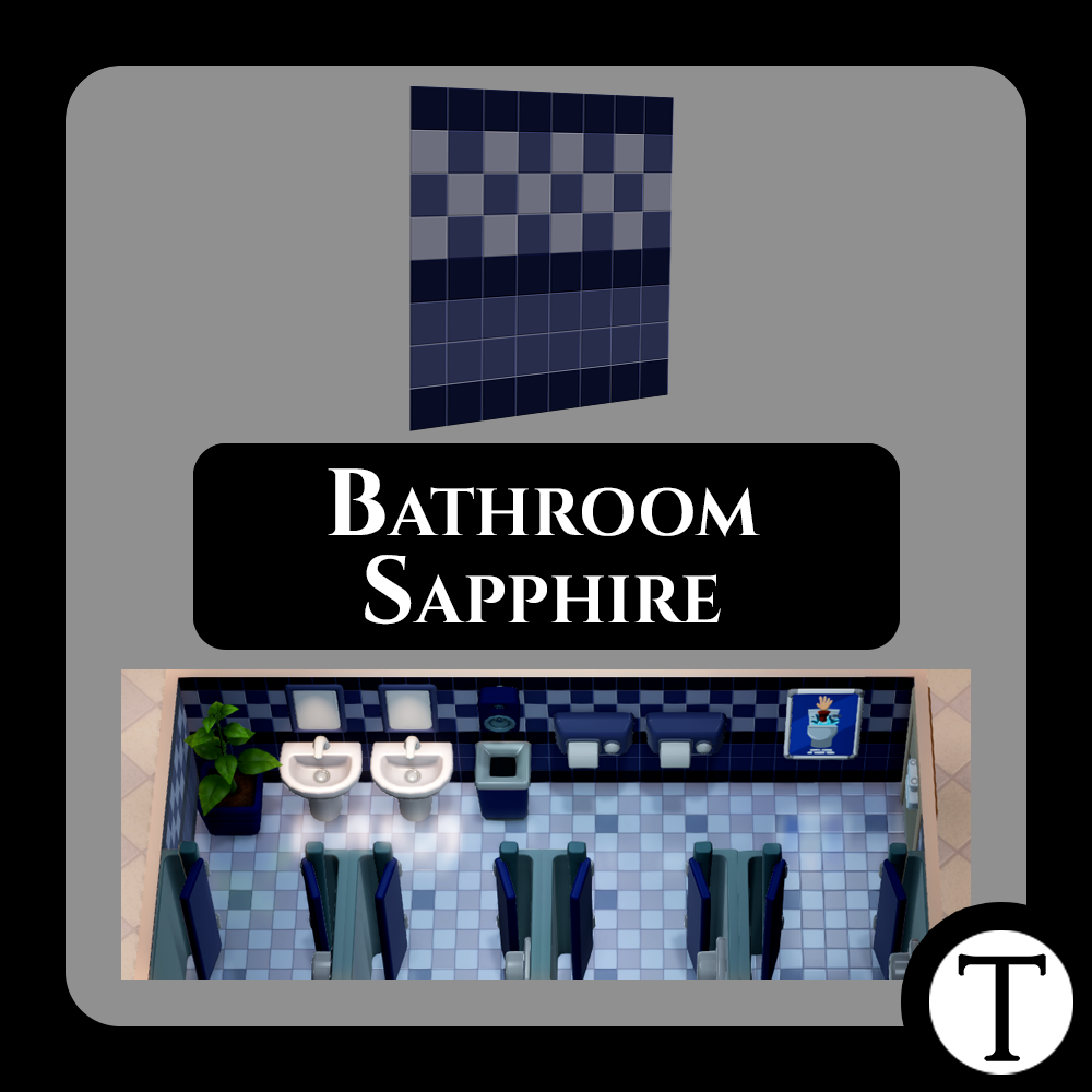 Bathroom Sapphire Wallpaper