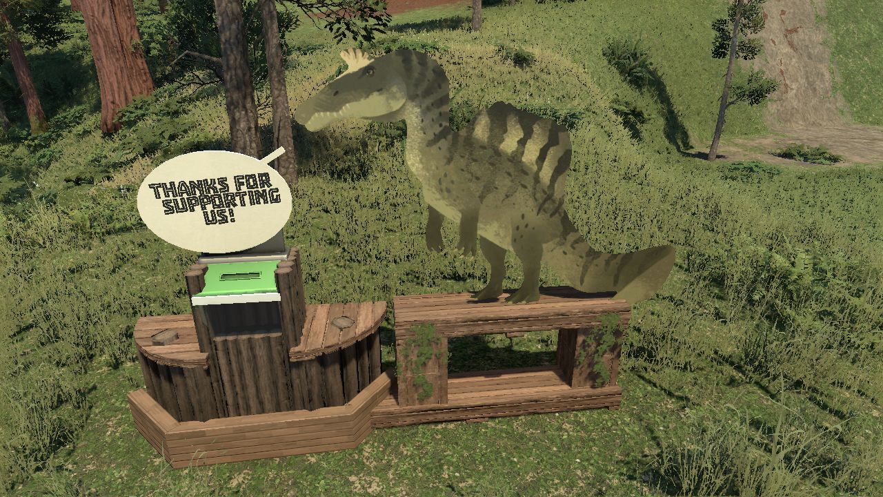 Spinosaurus "Thank You" Donation Box