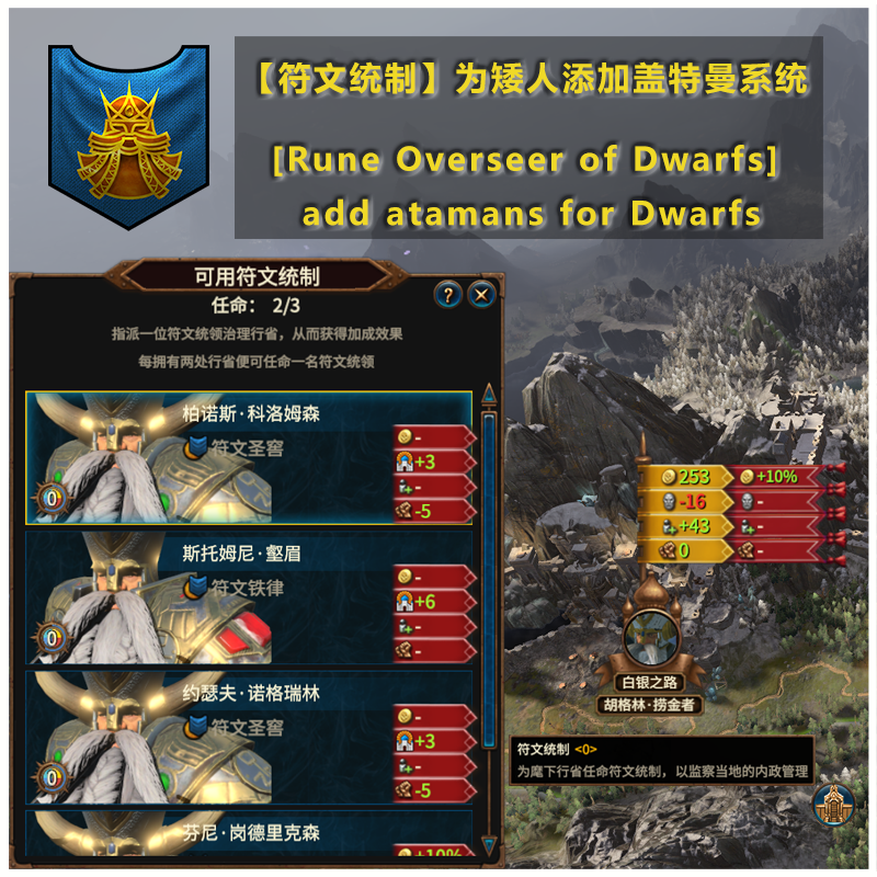 [Rune Overseer of Dwarfs] add atamans for Dwarfs