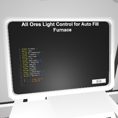 All Ores Light Control for Auto Fill Furnace