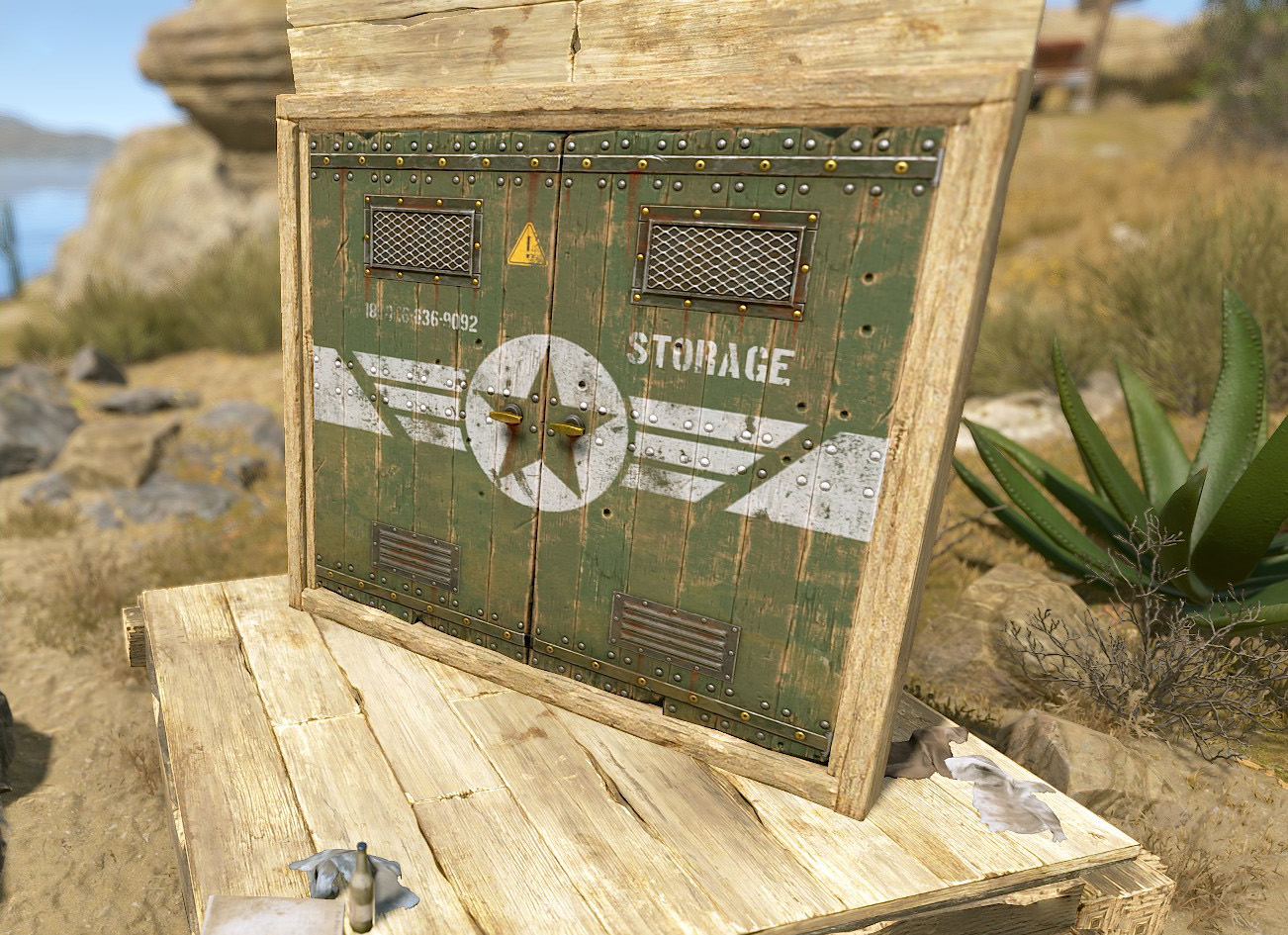 Military Storage Wooden Double Door thumbnail 4