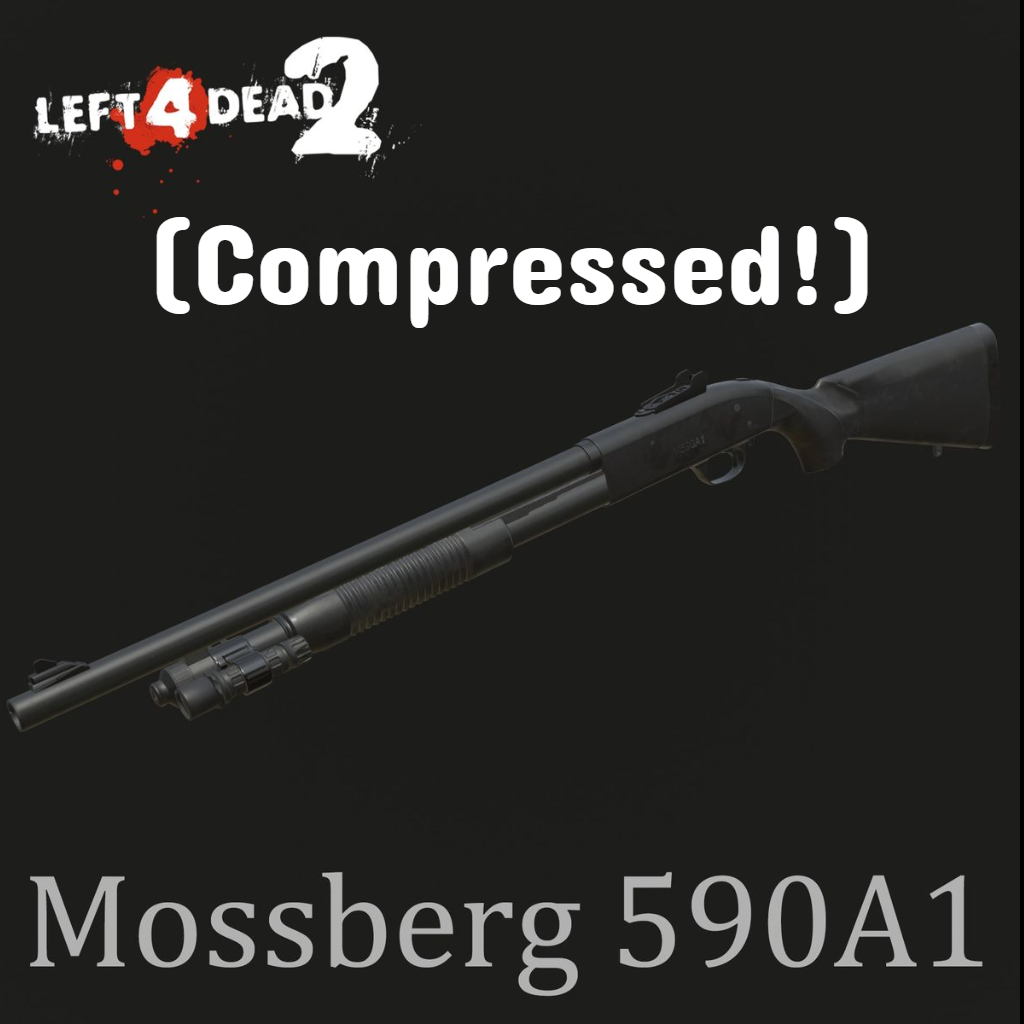 Mossberg M590A1 (Chrome Shotgun) (Comressed Edition)