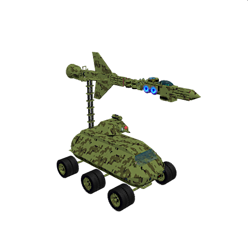 Semi-active guided missile launch vehicle
