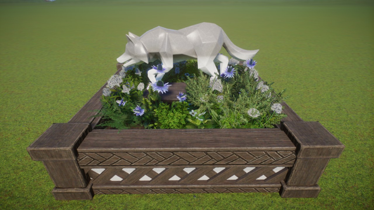 Arctic Wolf Planter