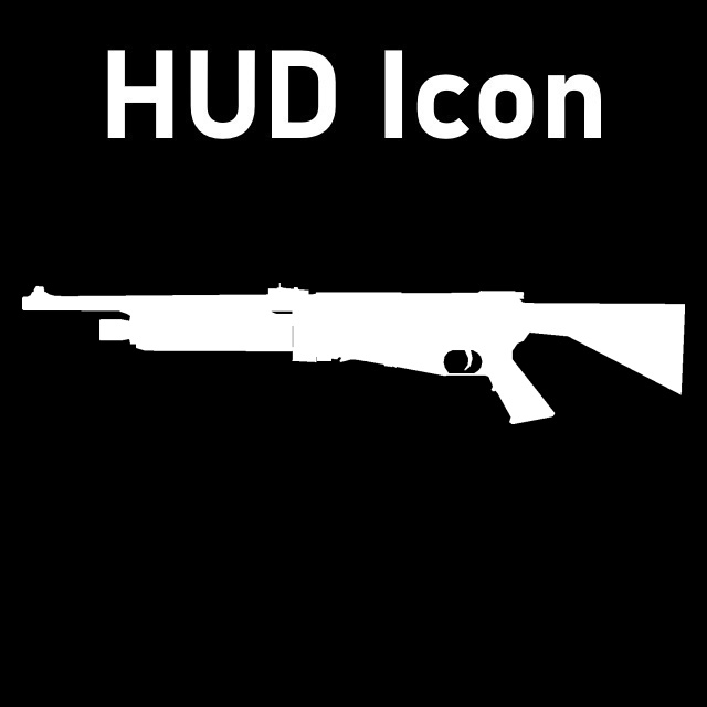 Resident Evil (1996) - Cover Art Frankengun HUD Icon (SPAS Shotgun)
