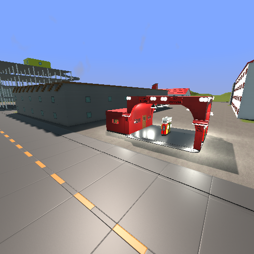 1930s petrol station