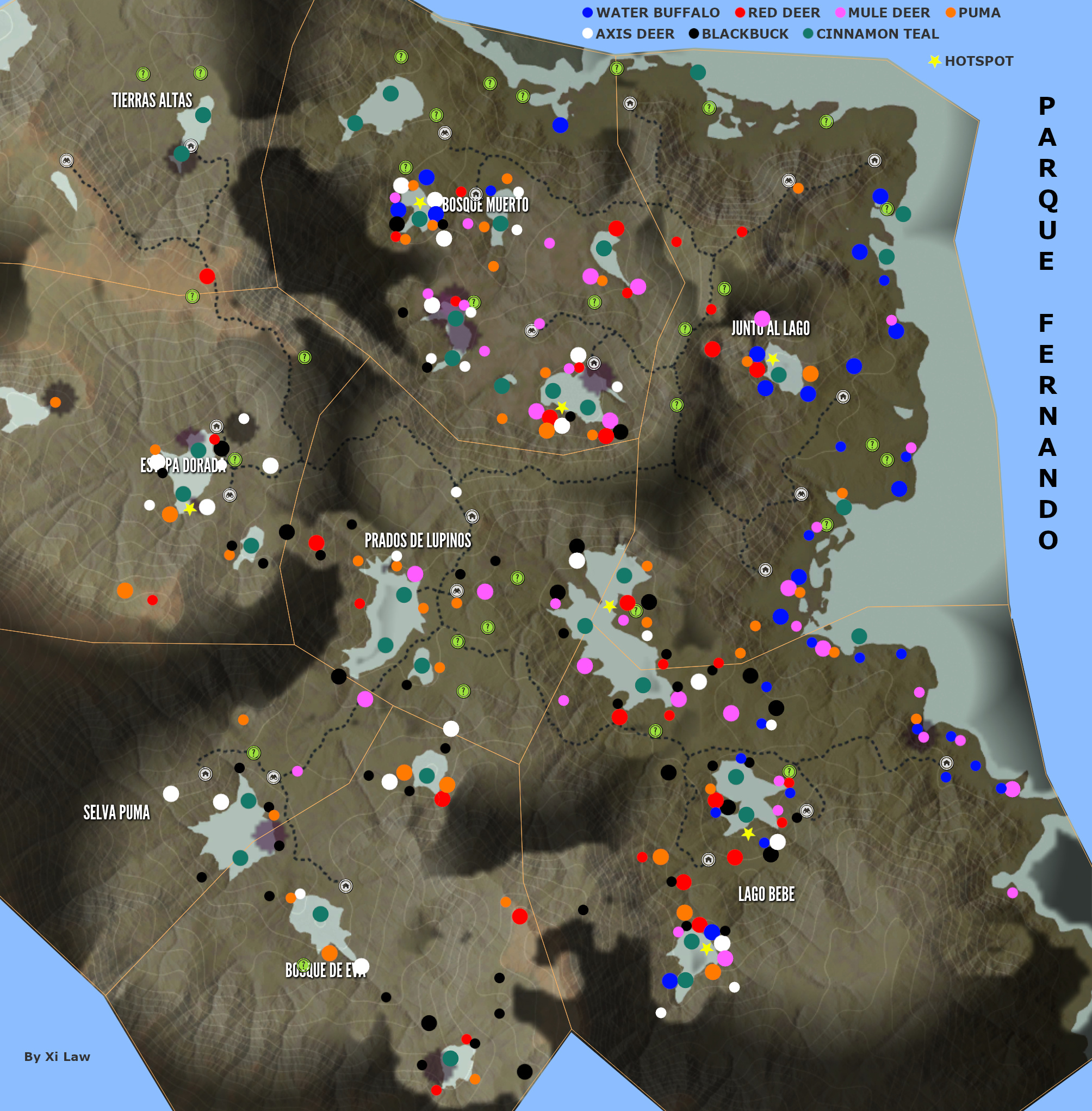 Steam Community Guide Animal Location Maps Parque Update 