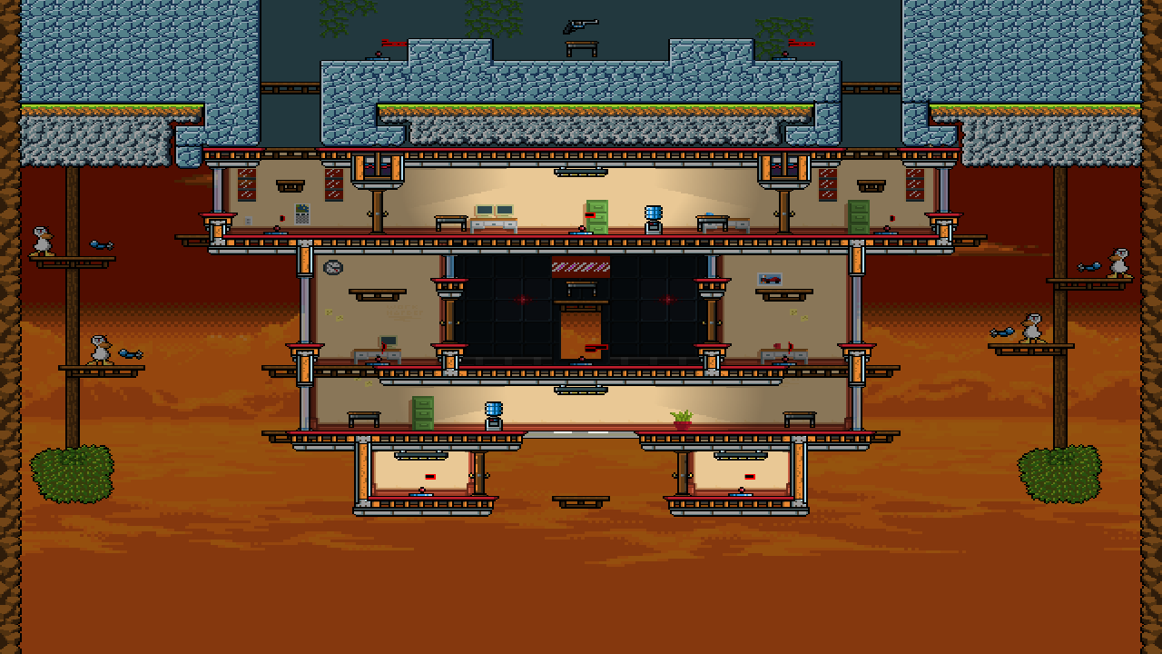 the upsidown building