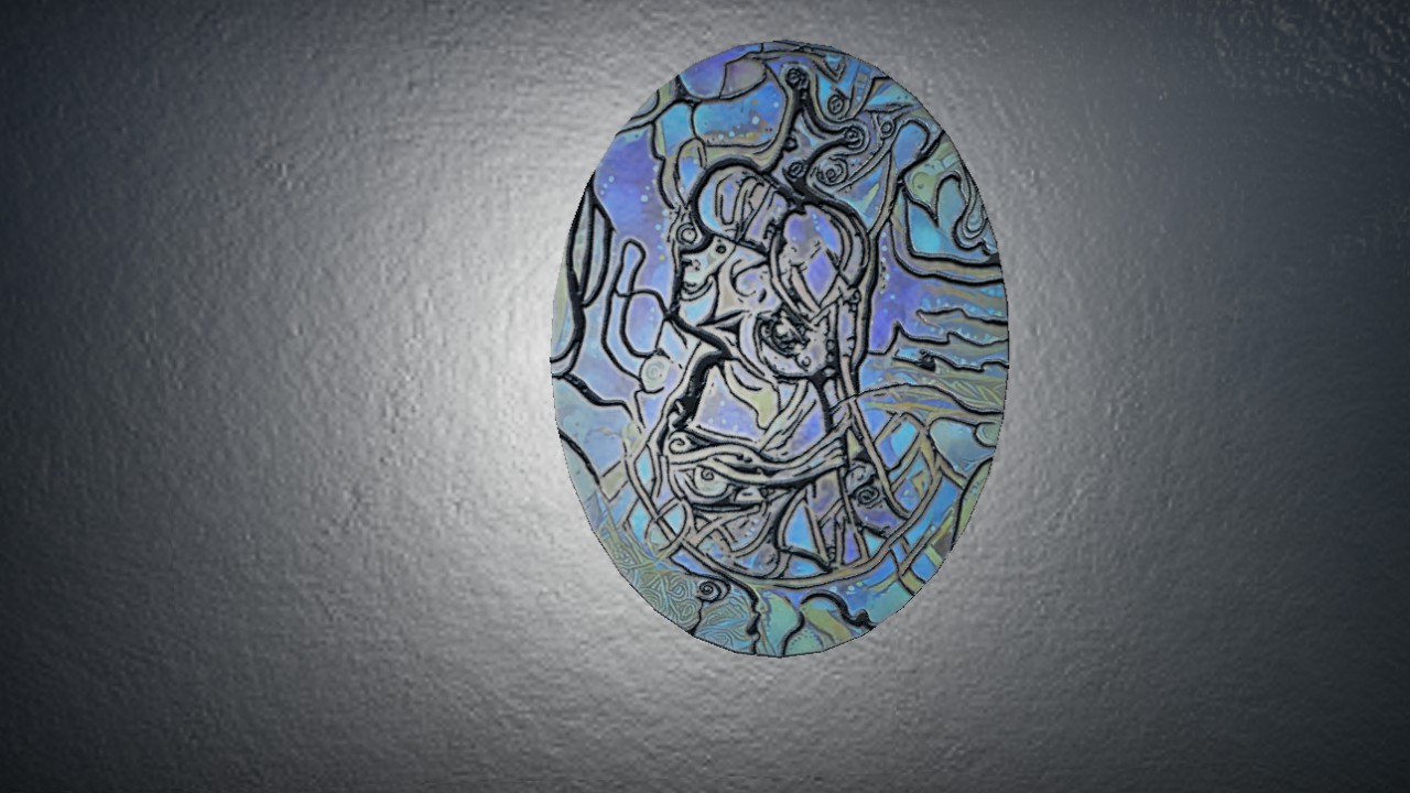 Glass art work princess Amelie