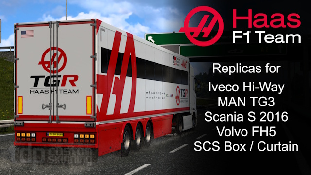 Haas F1 Replica Skins
