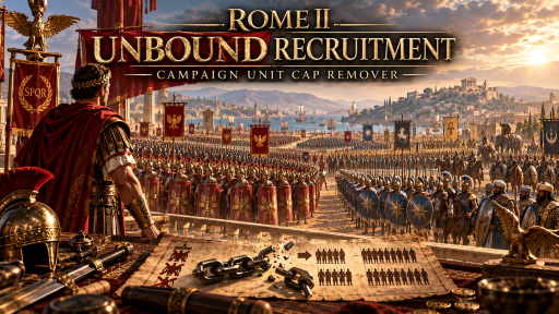 ROME II — Unbound Recruitment | Campaign Unit Cap Remover