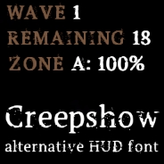 Creepshow: Alternative HUD Font