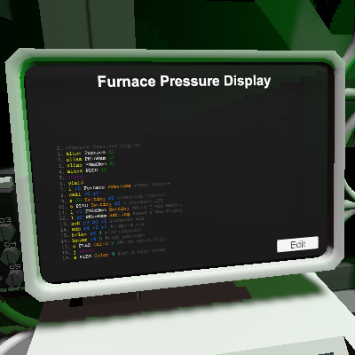 Furnace Pressure Display
