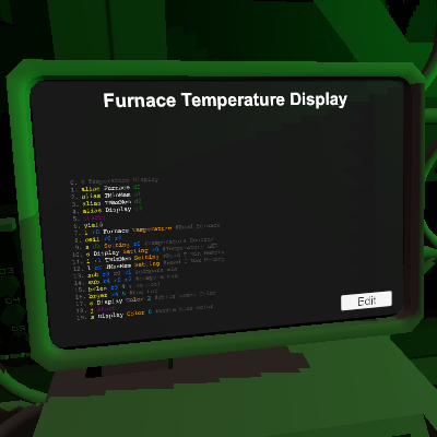 Furnace Temperature Display