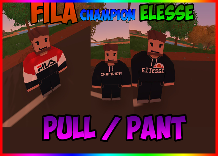 Clothes Fila,Champion,Elesse... – Unturned Mod