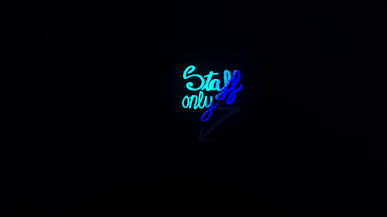 StaffOnly Sign Lit Small