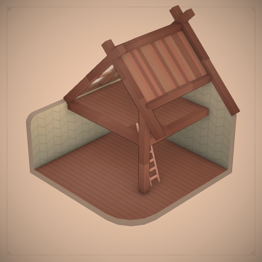 Cute Attic Livingroom shell