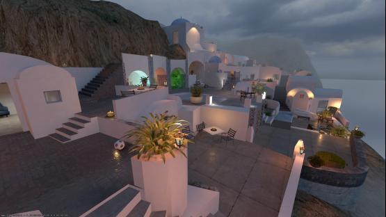 Rainy Santorini – Counter-Strike 2 Mod