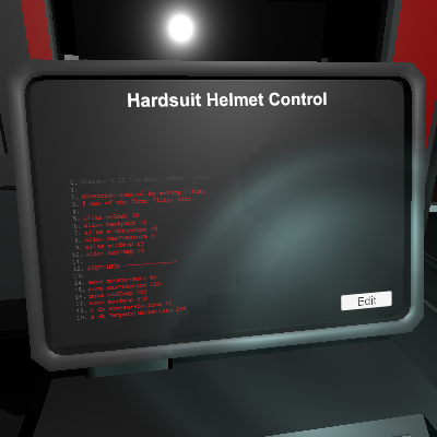 Hardsuit Helmet Control