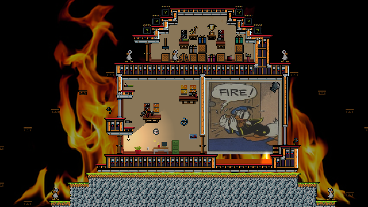 Donald's fire panic
