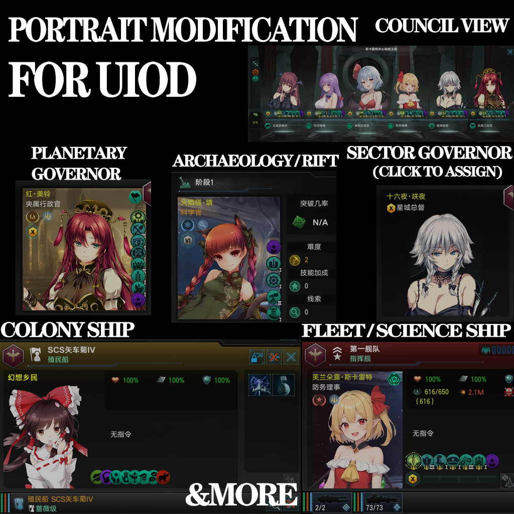 Portrait Modifications for UI Overhaul Dynamic (FOR 4.3, LEGACY)