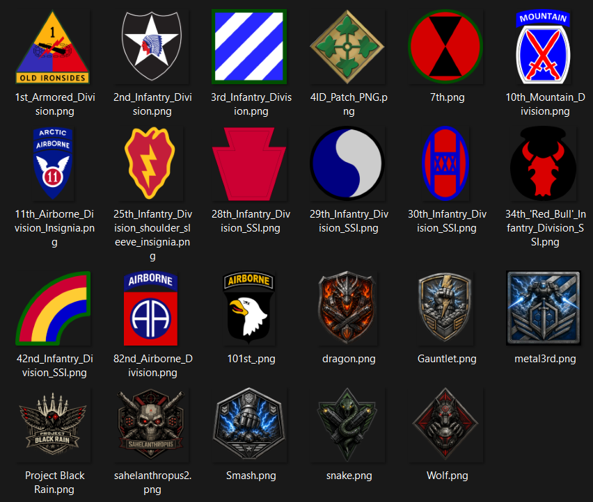 ArmyInsigniaLogos