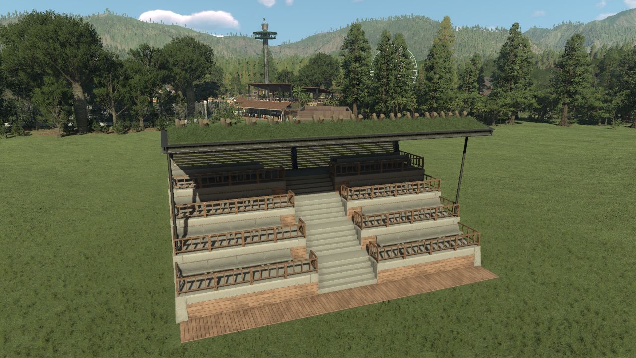 Concrete and Wood Bleachers