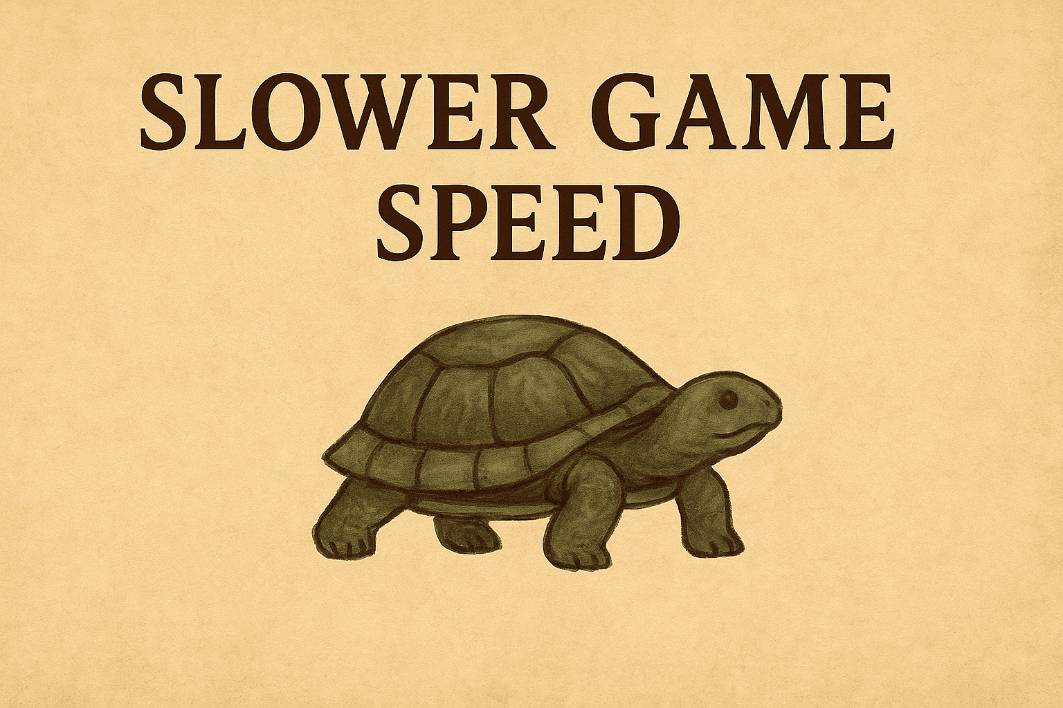 Slower Game Speed