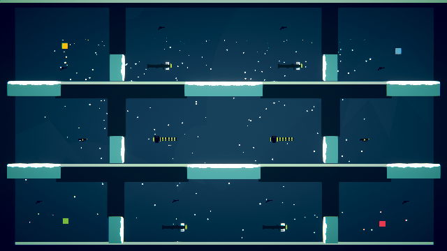 an icy map with many snakes